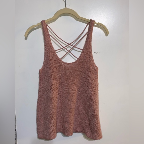 American Eagle Outfitters tank top sweater in pink - size small - Picture 1 of 4